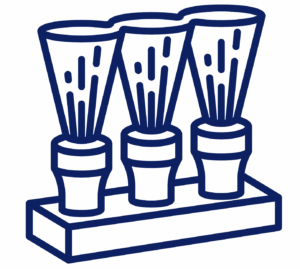 Airport casette brush icon